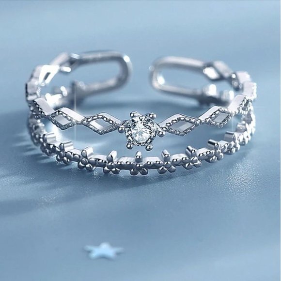 - ❉NEW❉ Retro Minimalist women's Adjustable Ring - Picture 4 of 6